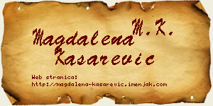Magdalena Kašarević vizit kartica